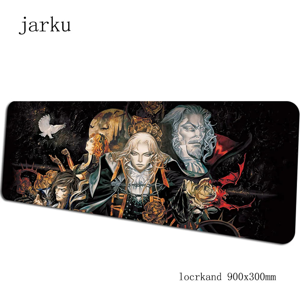 Castlevania mousepad gamer 900x300X3MM gaming mouse pad large Gift notebook pc accessories laptop padmouse big ergonomic mat