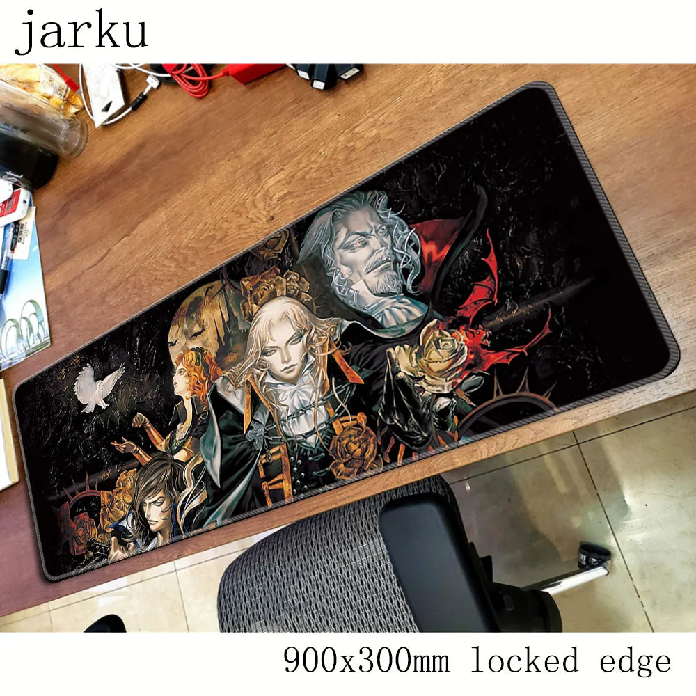 Castlevania mousepad gamer 900x300X3MM gaming mouse pad large Gift notebook pc accessories laptop padmouse big ergonomic mat
