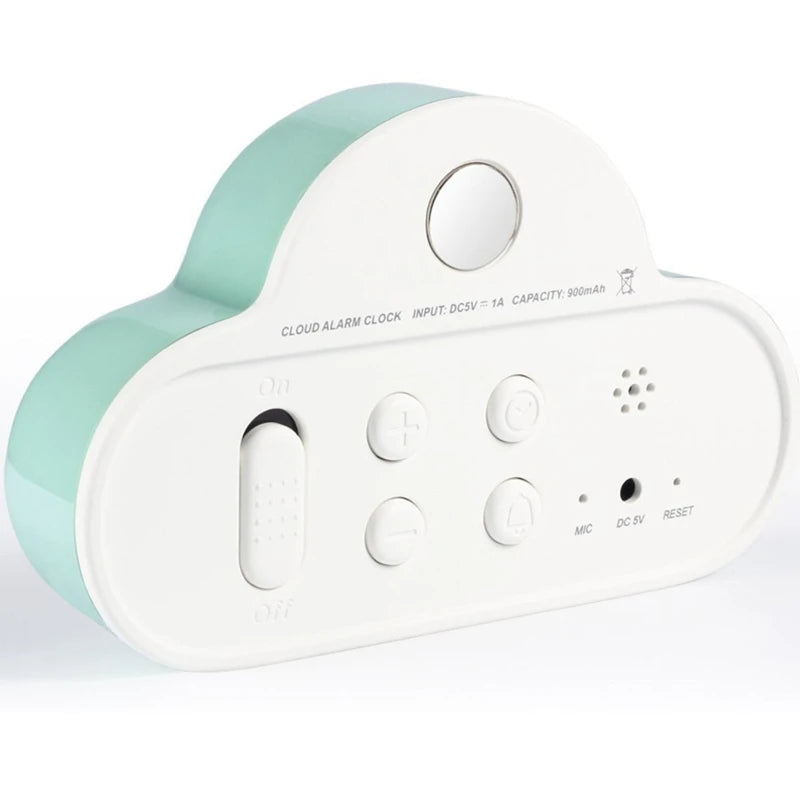 Cloud-Shaped Magnetic Clock Alarm Multi-Functional Clock with Strong Magnet Shows LED Time