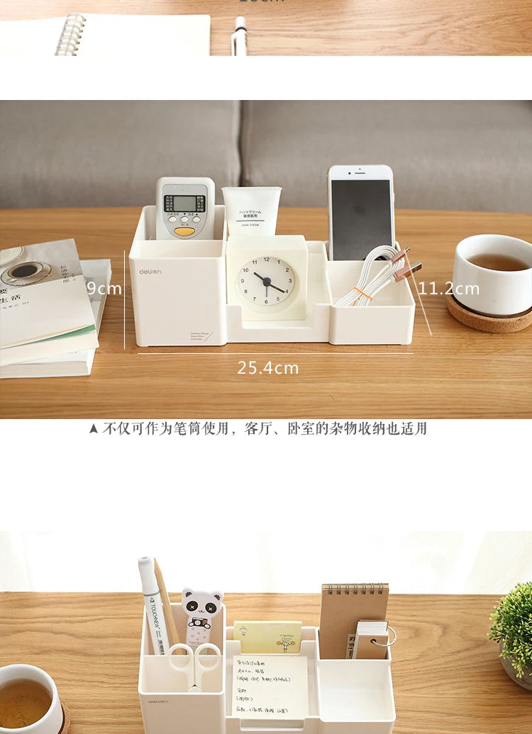 Stationery Holder Desk Accessories Rubber Feet Box Stationery Shop Penholder Office Supplies Stationery Items Desk Organizer