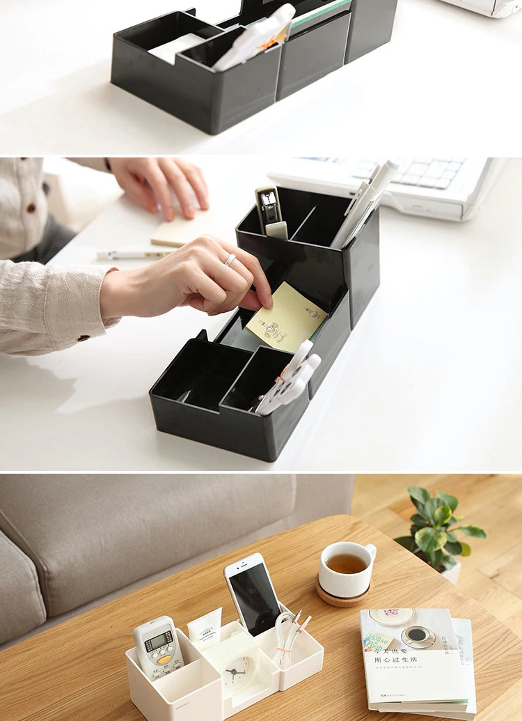 Stationery Holder Desk Accessories Rubber Feet Box Stationery Shop Penholder Office Supplies Stationery Items Desk Organizer