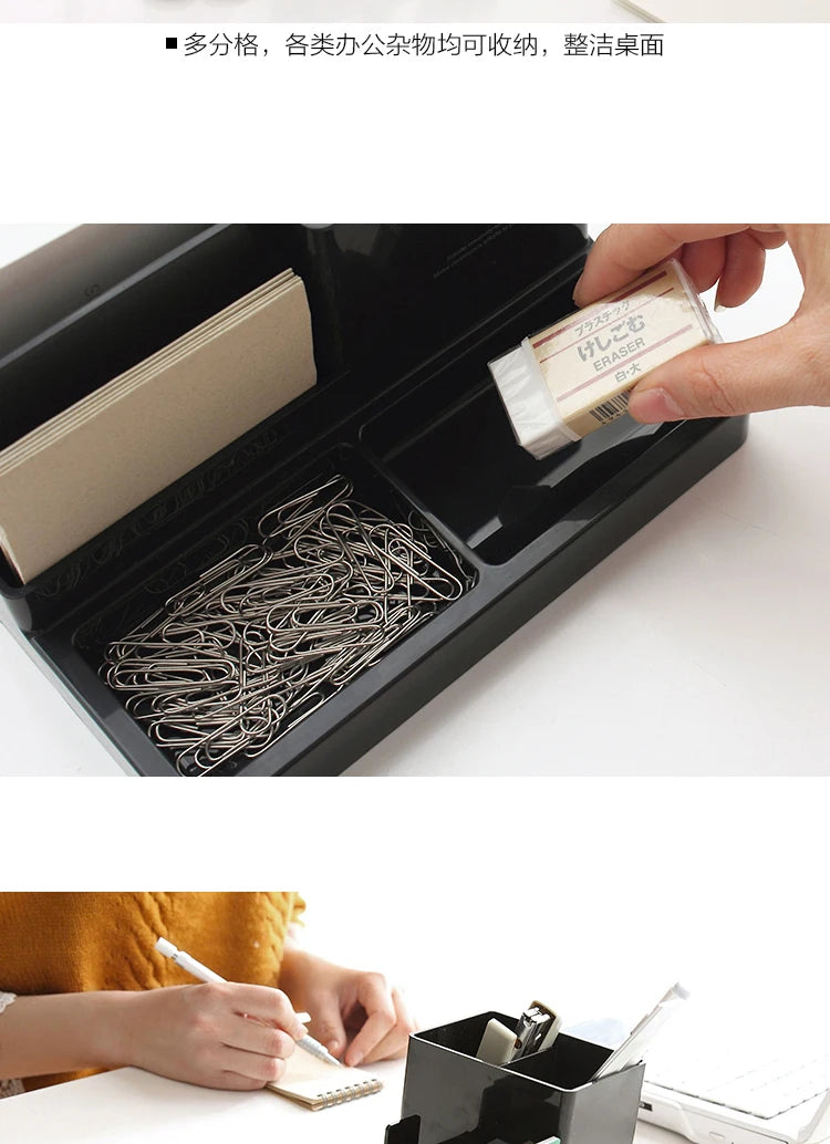 Stationery Holder Desk Accessories Rubber Feet Box Stationery Shop Penholder Office Supplies Stationery Items Desk Organizer