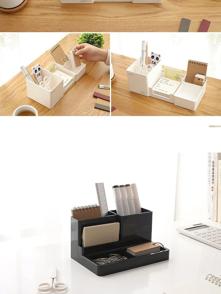 Stationery Holder Desk Accessories Rubber Feet Box Stationery Shop Penholder Office Supplies Stationery Items Desk Organizer
