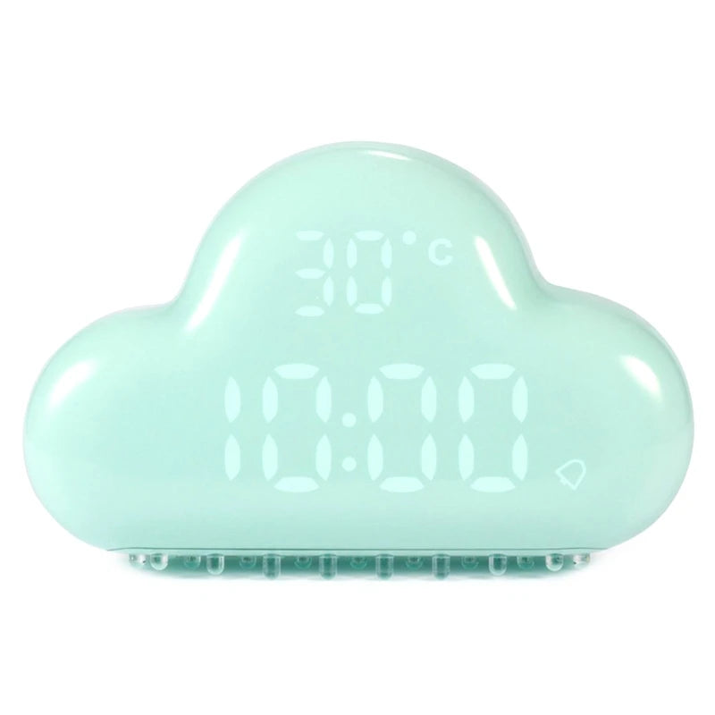 Cloud-Shaped Magnetic Clock Alarm Multi-Functional Clock with Strong Magnet Shows LED Time