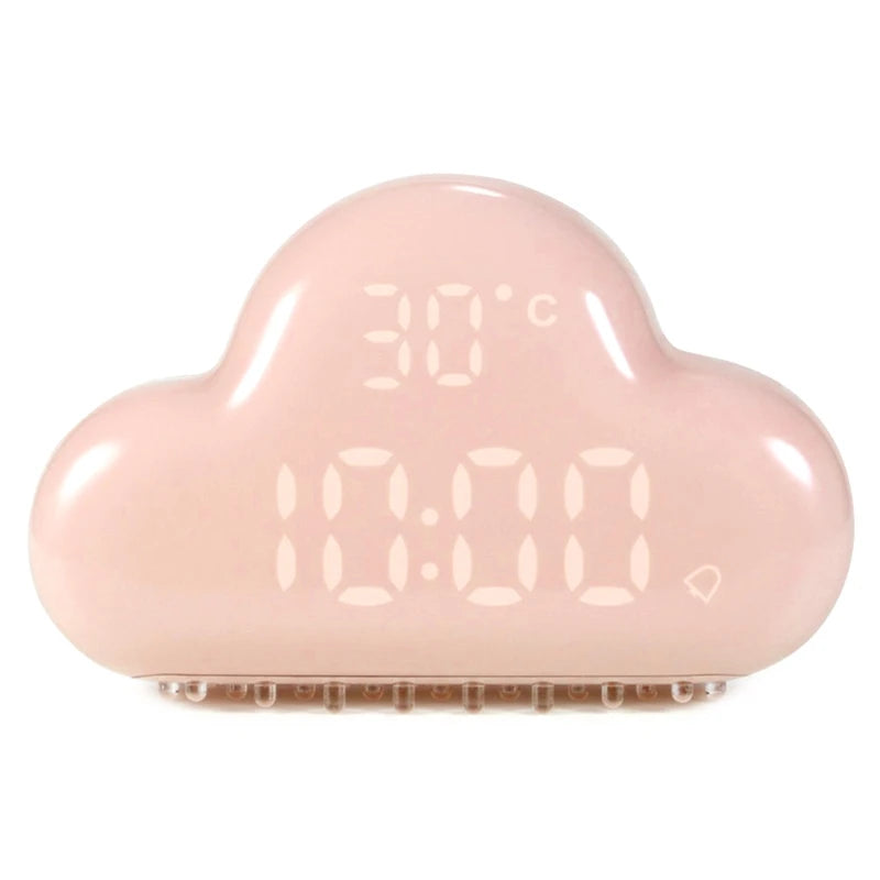 Cloud-Shaped Magnetic Clock Alarm Multi-Functional Clock with Strong Magnet Shows LED Time