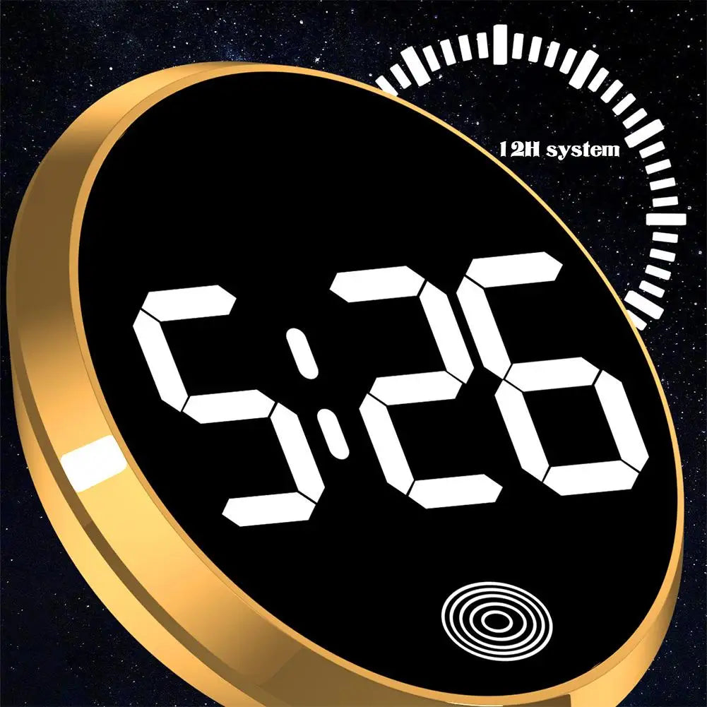 LED Car Clock Luminous Automobiles Internal Stick-On Mini Digital Clocks Auto Ornament Car Accessories