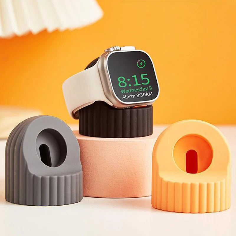 Silicone Charger Stand Wireless Charging Dock Lazy Holder for Desk For Watch 10 9 8 7 6 5 4 3 SE Dock Charging Desktop Holder