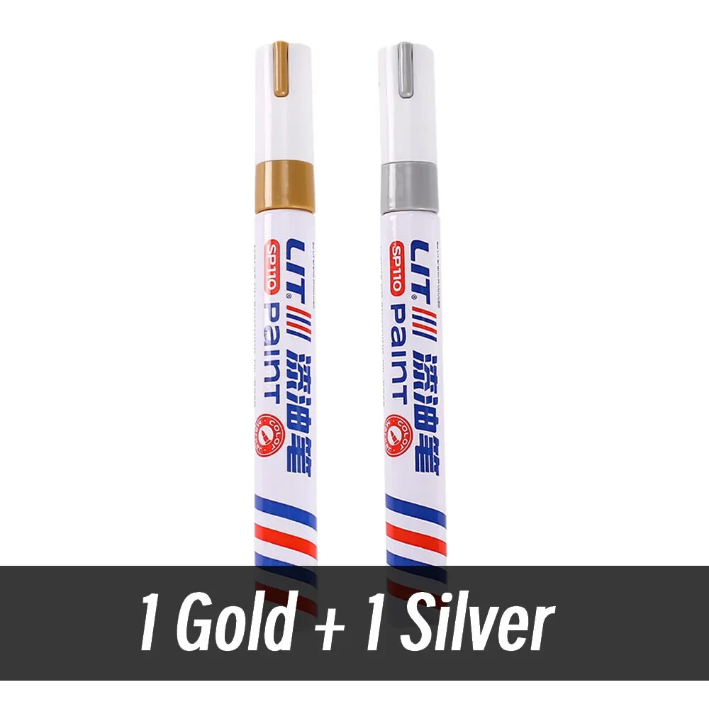 3mm 10p Colorful 8 Colors Permanent Paint Marker Waterproof White Markers tire tread rubber fabric Paint metal Paint Marker Pens