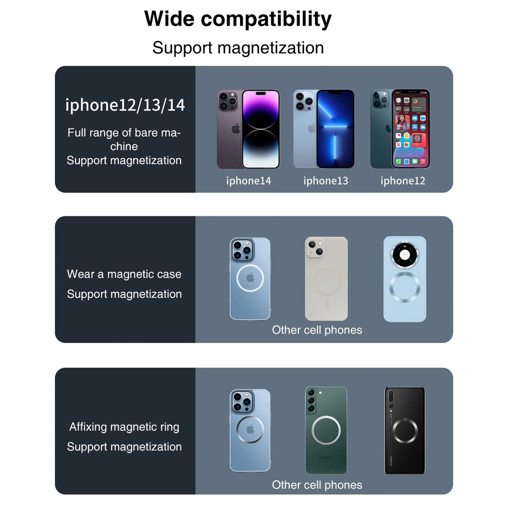 UURig VRig Desk Wireless Charging Magnetic Phone Stand for Office/Home for Magsafe iPhone 16 15 14 13 12 Androi HUAWEI Xiaomi