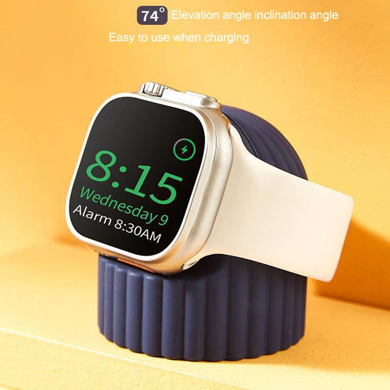 Silicone Charger Stand Wireless Charging Dock Lazy Holder for Desk For Watch 10 9 8 7 6 5 4 3 SE Dock Charging Desktop Holder