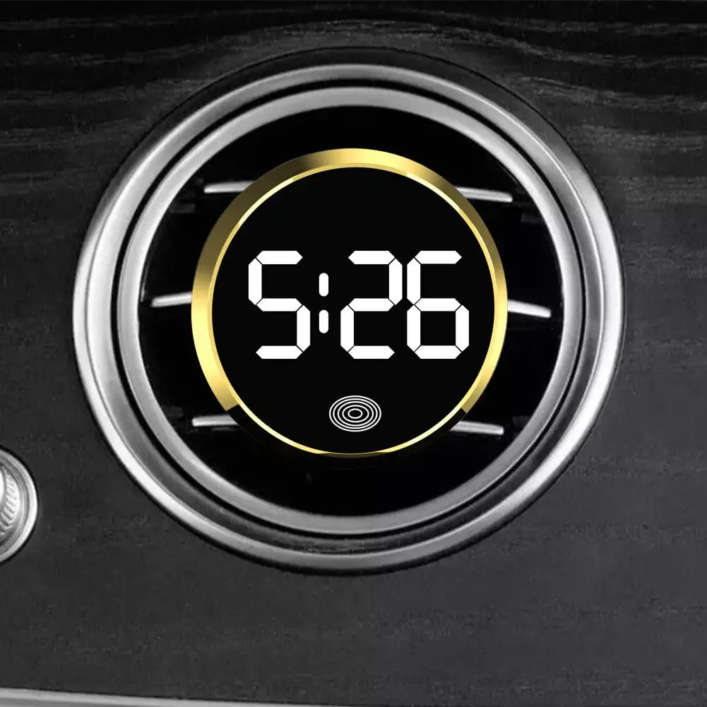 LED Car Clock Luminous Automobiles Internal Stick-On Mini Digital Clocks Auto Ornament Car Accessories