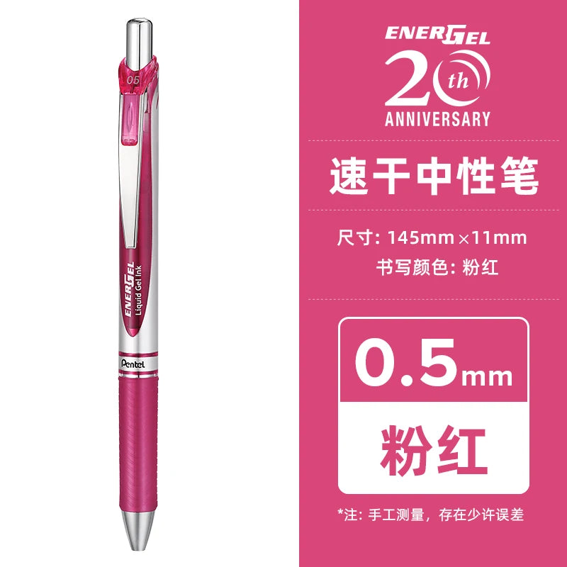 Pentel  BLN75 Gel Pen 20th Anniversary Smooth And Quick-drying Press Water Pen For Students With 0.5mm Japanese Stationery