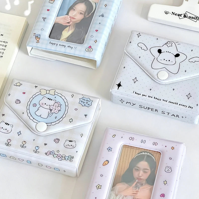 Korean Ins Style Cartoon One-Grid Card Album Envelope-Inspired Photocard Binder for Kpop Idol Collectors