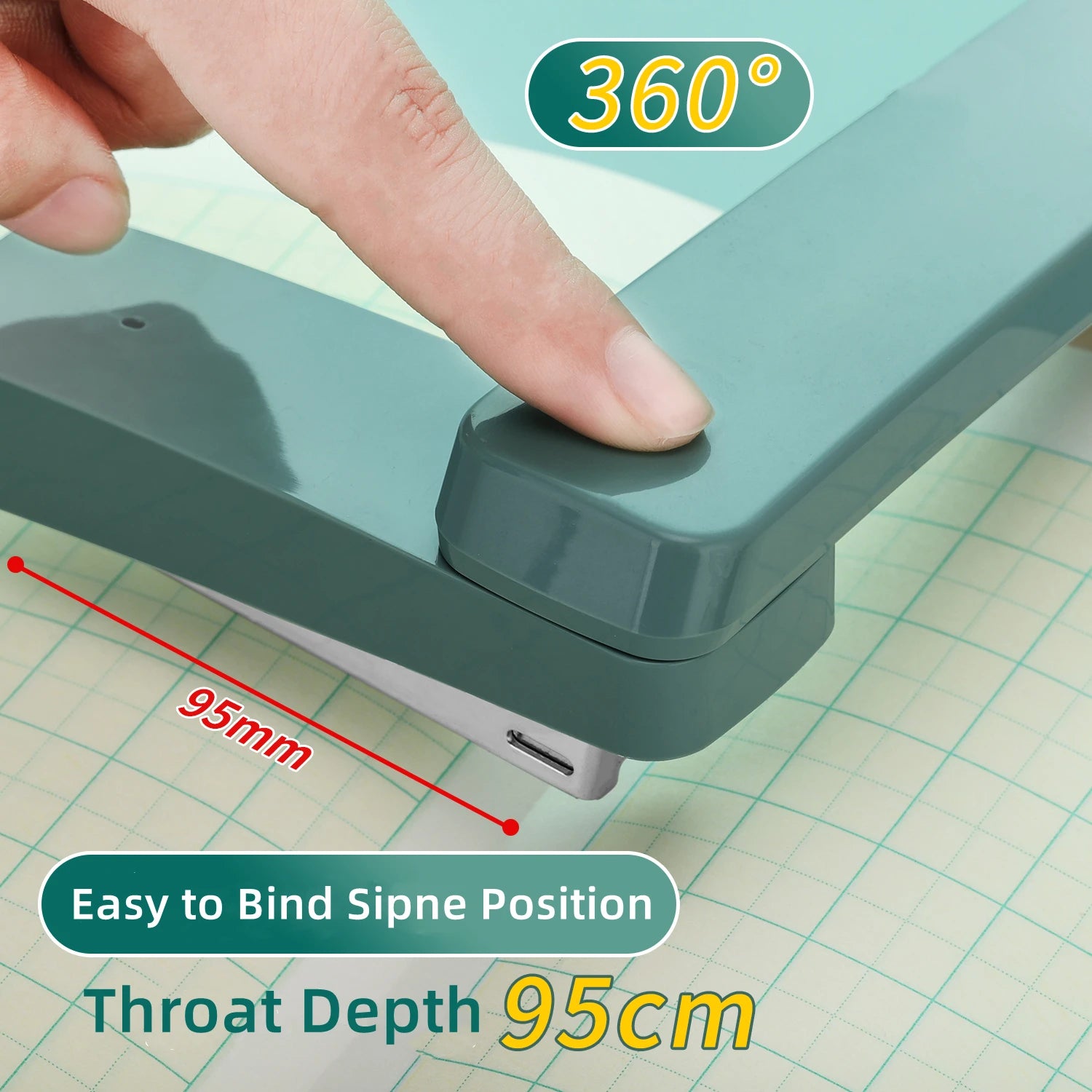 24/6 Staples Durable Stapler Swivel Stapler Manual Office Paper Binding Tool Stapling Machine