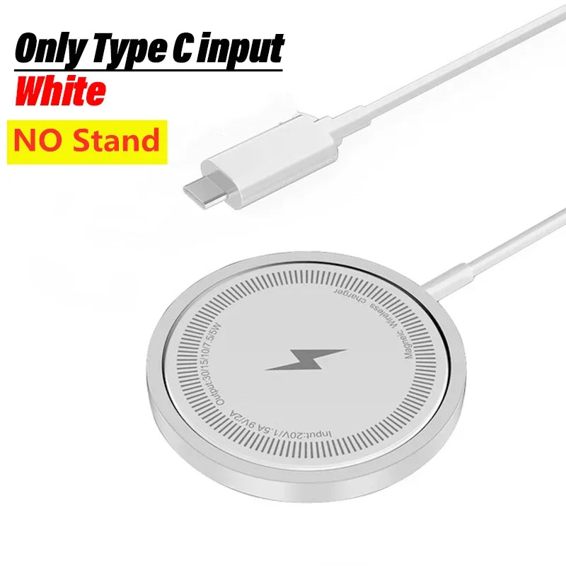 100W For Magsafe Wireless Charger Desk Phone Charge Pad Fast Charging Station For iPhone 17 16 15 14 13 Pro Max AirPods 4/3 Pro