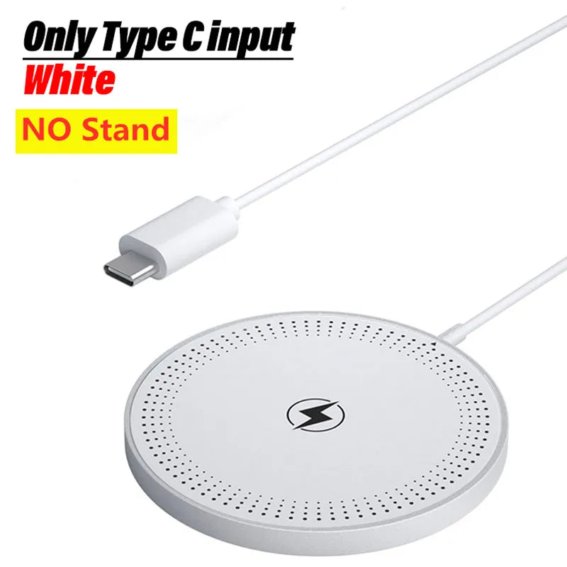 100W For Magsafe Wireless Charger Desk Phone Charge Pad Fast Charging Station For iPhone 17 16 15 14 13 Pro Max AirPods 4/3 Pro