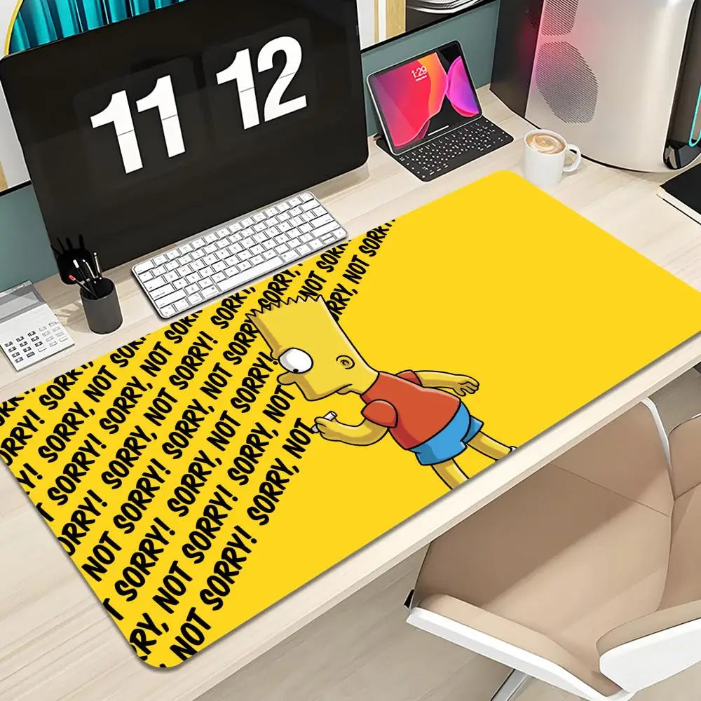 Cute Cartoon The S-Simpsons Mouse Pad Keyboard Mousepad large 1200X600 mm Desk Mat PC Gamer Office Carpet Home Table pad