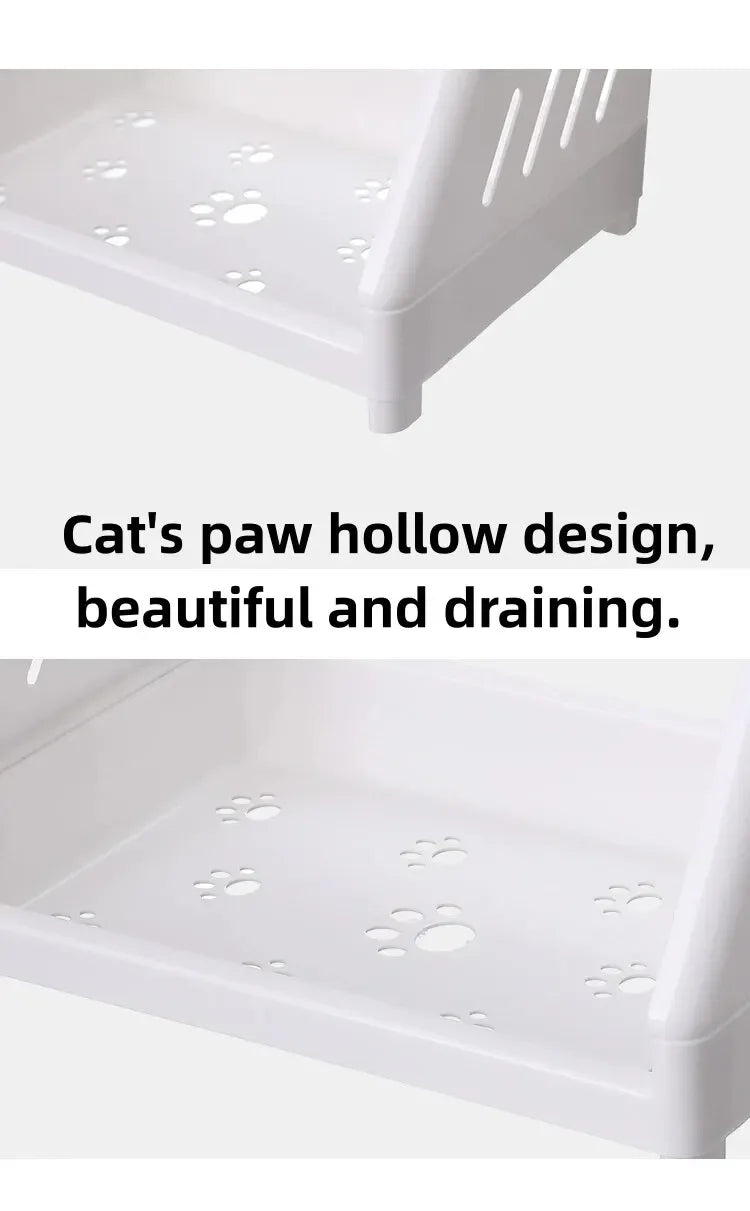 White Double Tier Desktop Storage Organiser Display Shelf  stationery  stationary  stationary organizer  office supplies