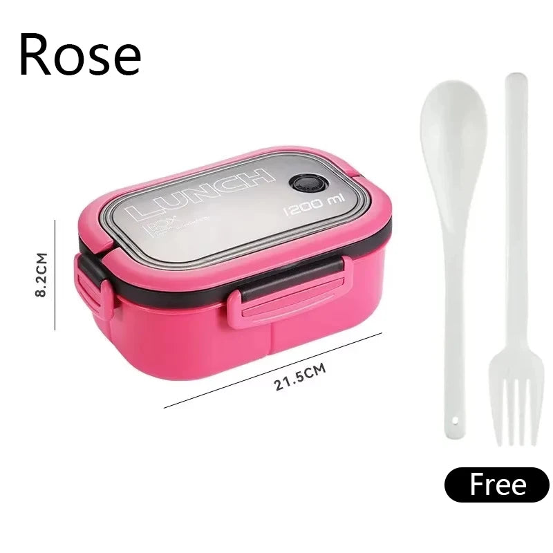 Cute Lunch Box For Kids Compartments Microwae Bento Lunchbox Children Kid School Outdoor Camping Picnic Food Container Portable