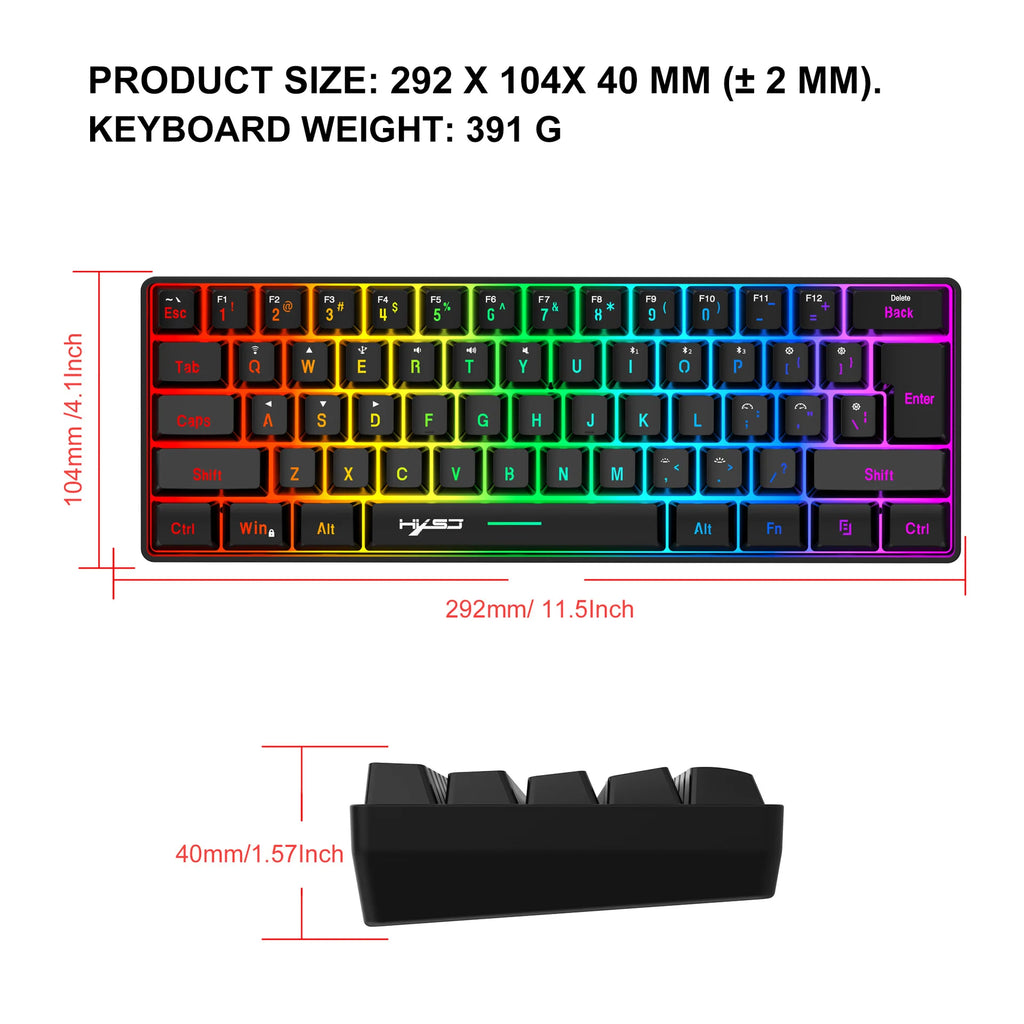 Wireless keyboard claviers teclado 60% sem fio key board teclado branco teclado redragon Redragon bluetooth+2.4G clavier blanc