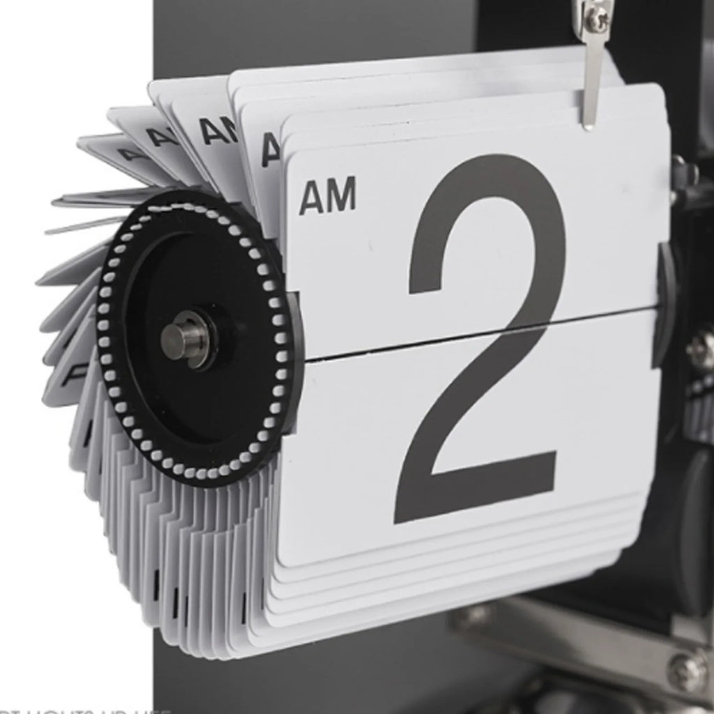 Clock Digital  Down Clock Retro Minimalist Single Foot Mechanical Auto  Clock Desk Clock for Home Livingroom Decor