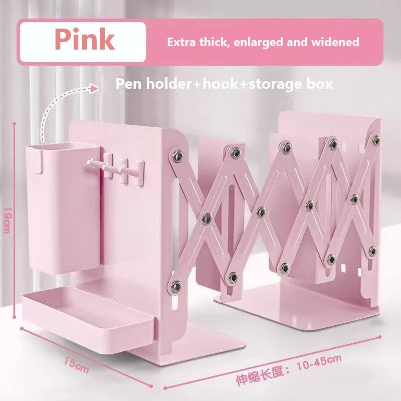 Scalable Folding Storage Desk Organizer Pen Holder Bookshelf Office Accessories Books School Supplies