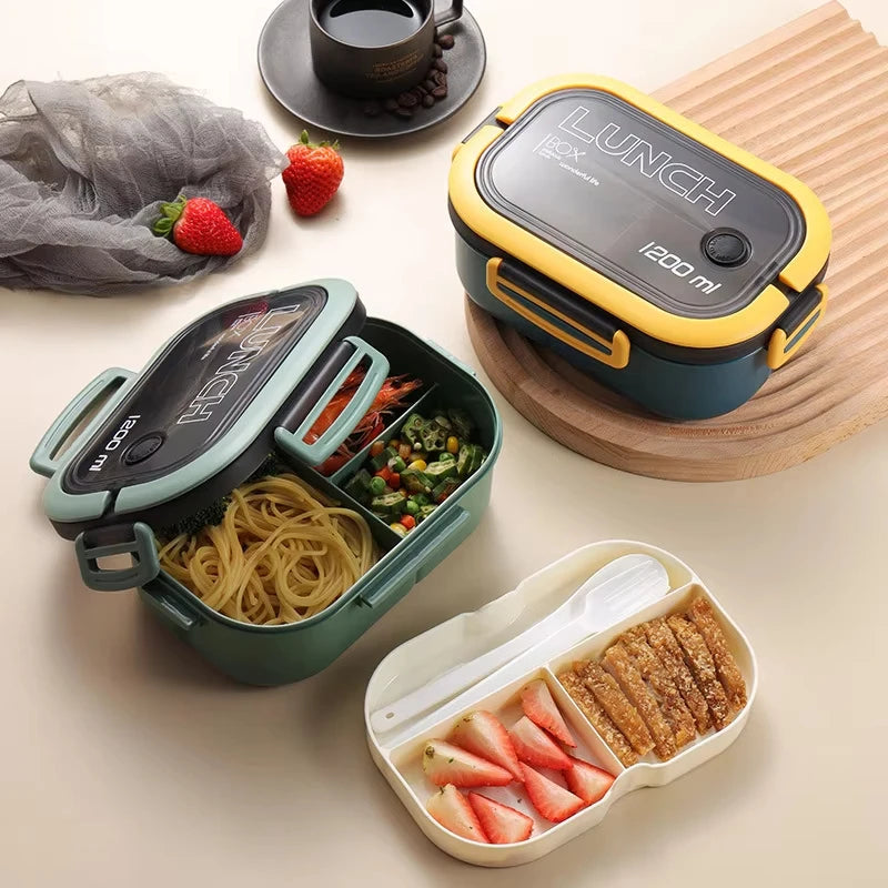 Cute Lunch Box For Kids Compartments Microwae Bento Lunchbox Children Kid School Outdoor Camping Picnic Food Container Portable