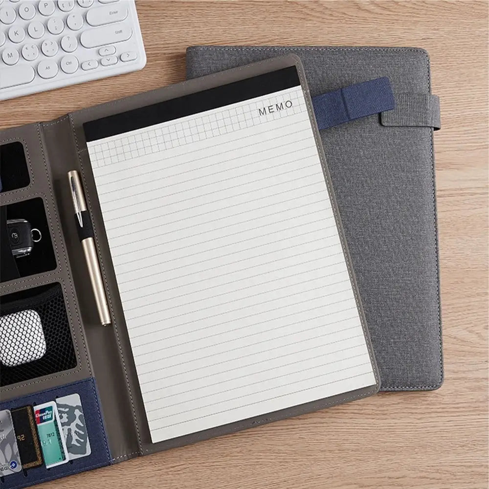Negotiations Notepad A4 Conference Folder Memo Clipboard Contract File Folder Business Clipboard Leather Signature Board