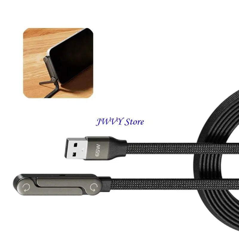 573A Phone Stand Chargers Cable 240W/65W Type C/USB Cable Highly power Output For Desk