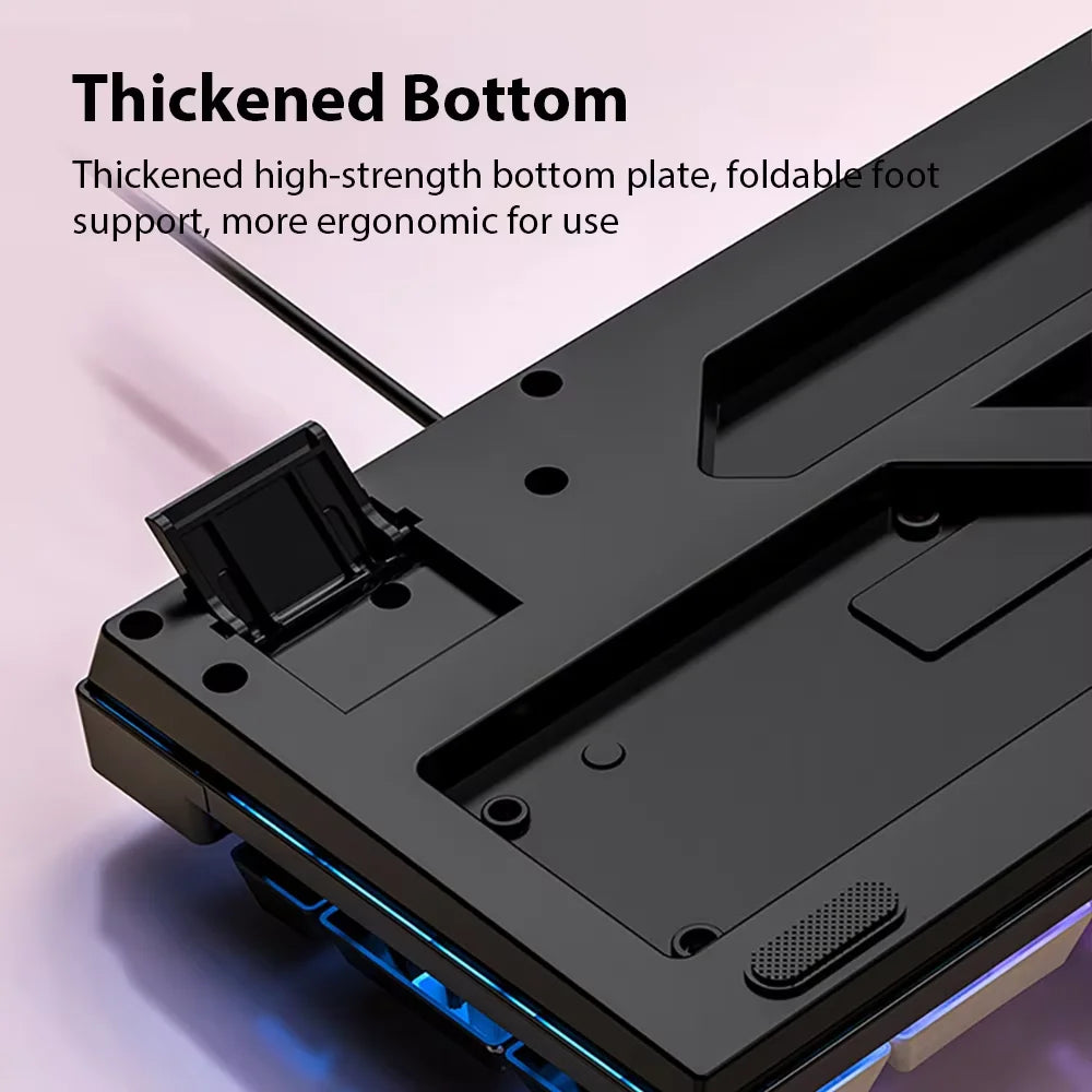 104 key Backlit Mechanical Keyboard Wired Gaming Keyboard Waterproof Luminous Keyboard for Gamer PC Laptop Office