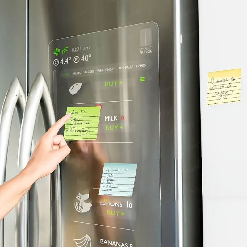 A Copy One Hundred Pages Self-Stick Lined Notes, Colorful Portable Memo Pads for Office, Home, School, Easy To Apply Notepad