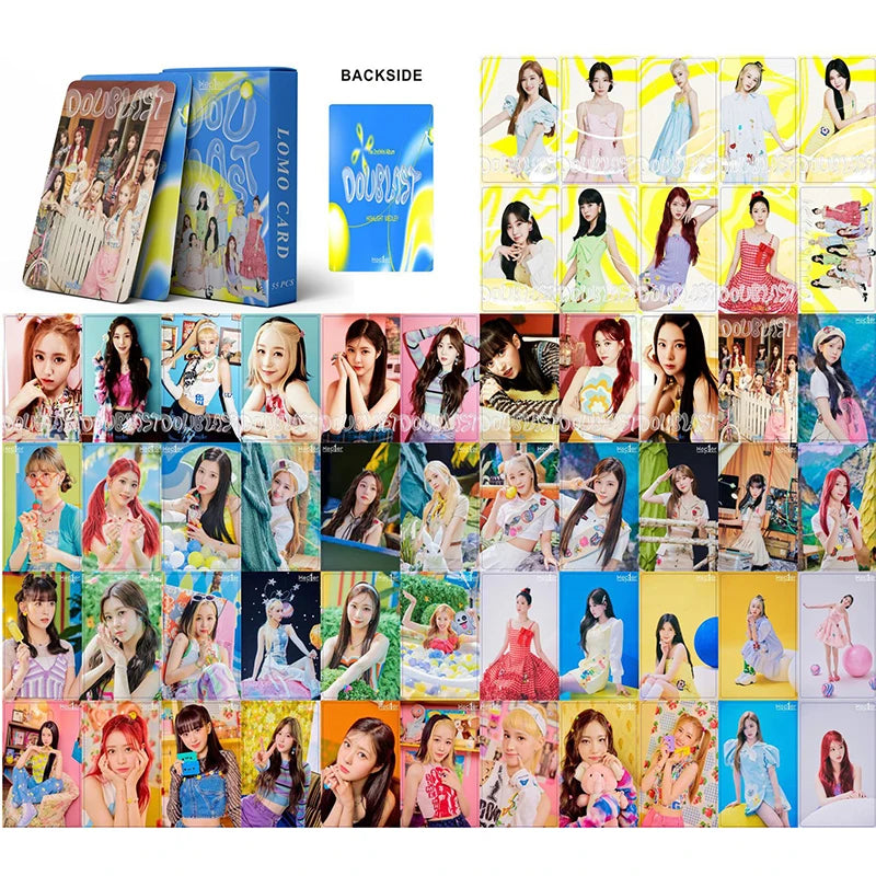 55PCS/Set Kpop Kep1er New Album First Impact Photo Lomo Cards Postcard Cute Group Idol Cards Photo Prints Pictures Fans Gift