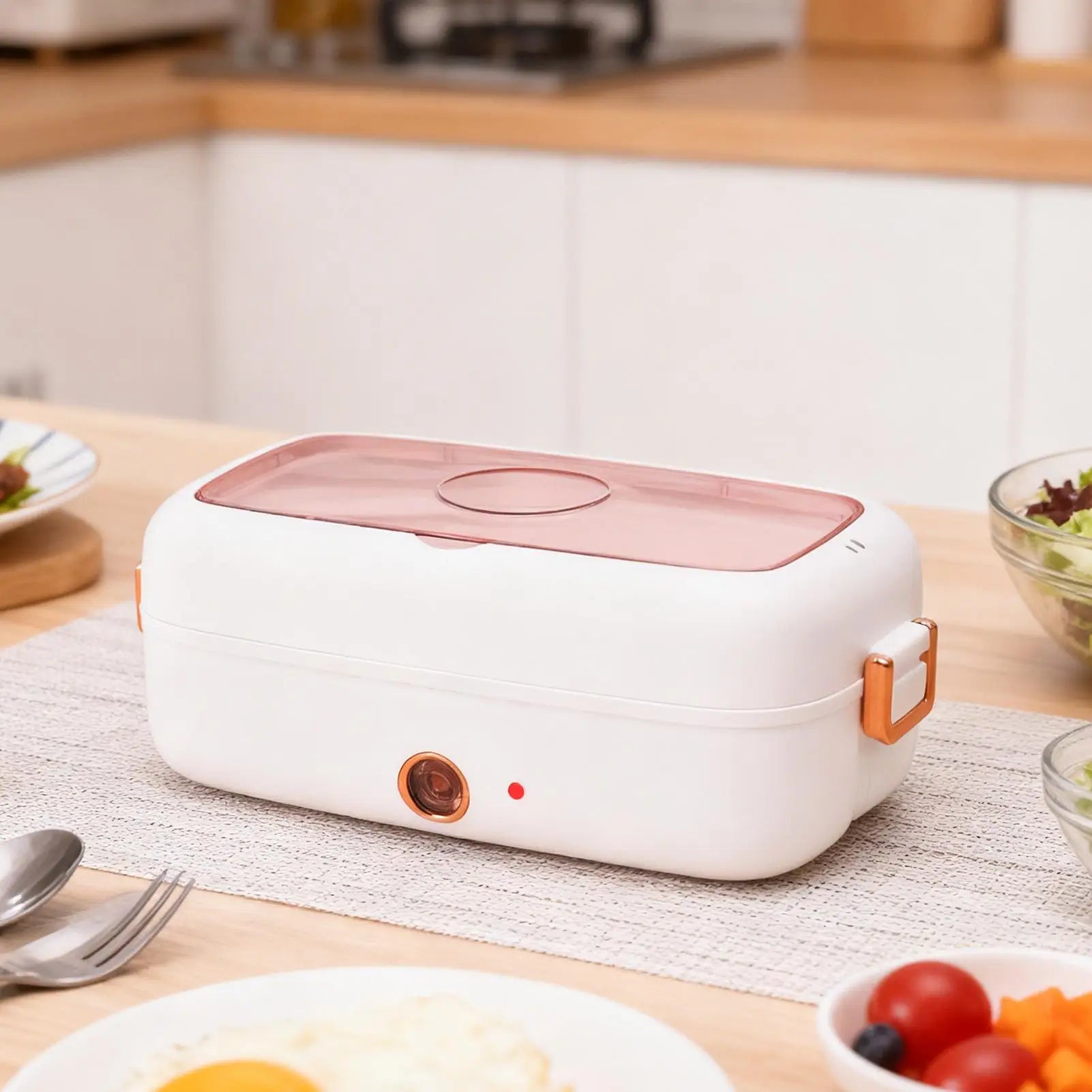 Lunch Box Fast Heating USB Rechargeable Leak Proof Electric Portable Lunch Box Warmer for Men Women Kids Home Kitchen School