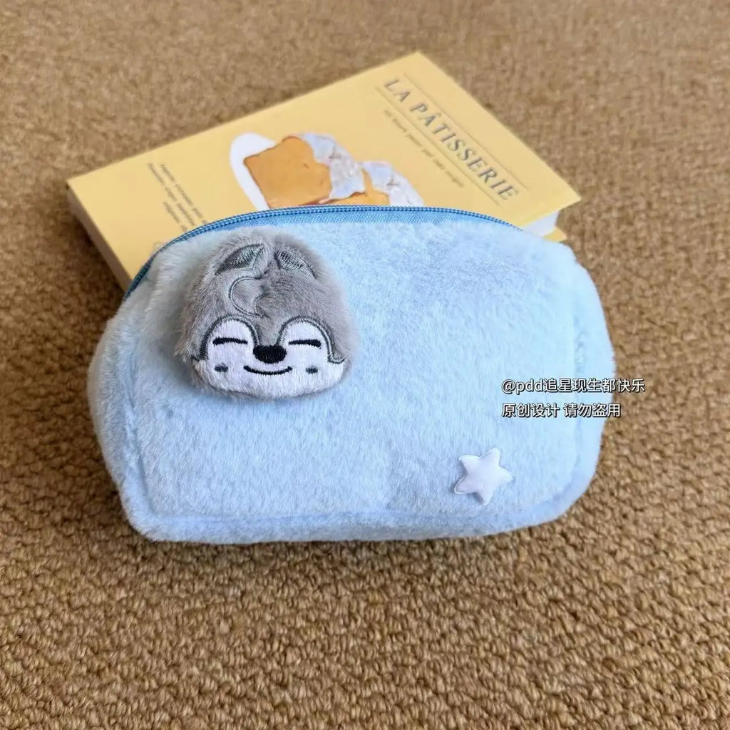 kpop In Stock Stray Kids skzoo avatar Plush Makeup Bag Large Capacity Cute Storage Pouch Pen Case Kpop Idol Peripheral