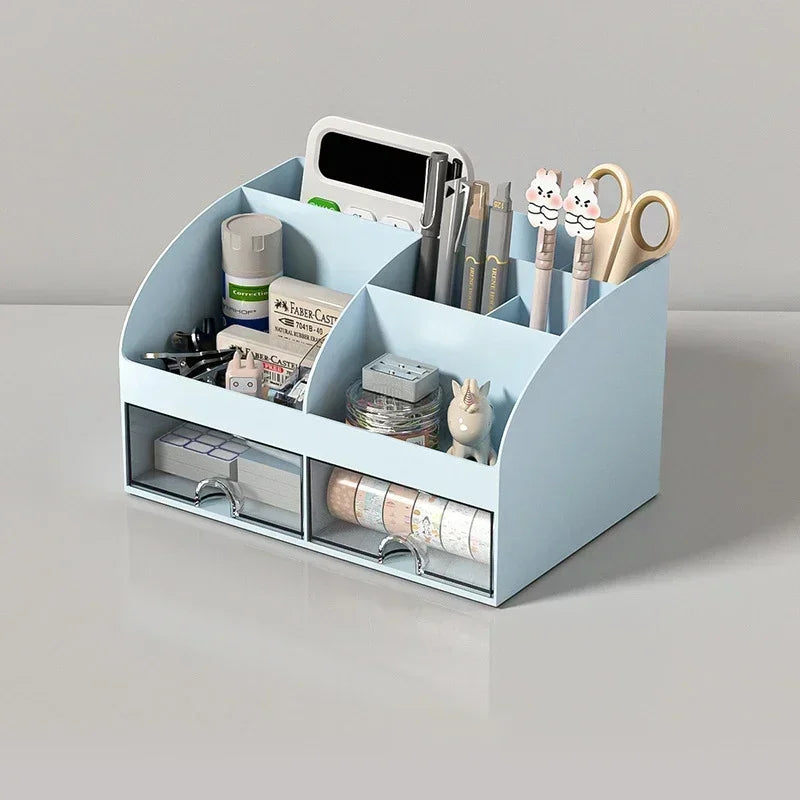 Stationary Organizer For Desk Stationery Holder Desk Makeup Organizer Storage Box Stationery Accessories Pen Organizer