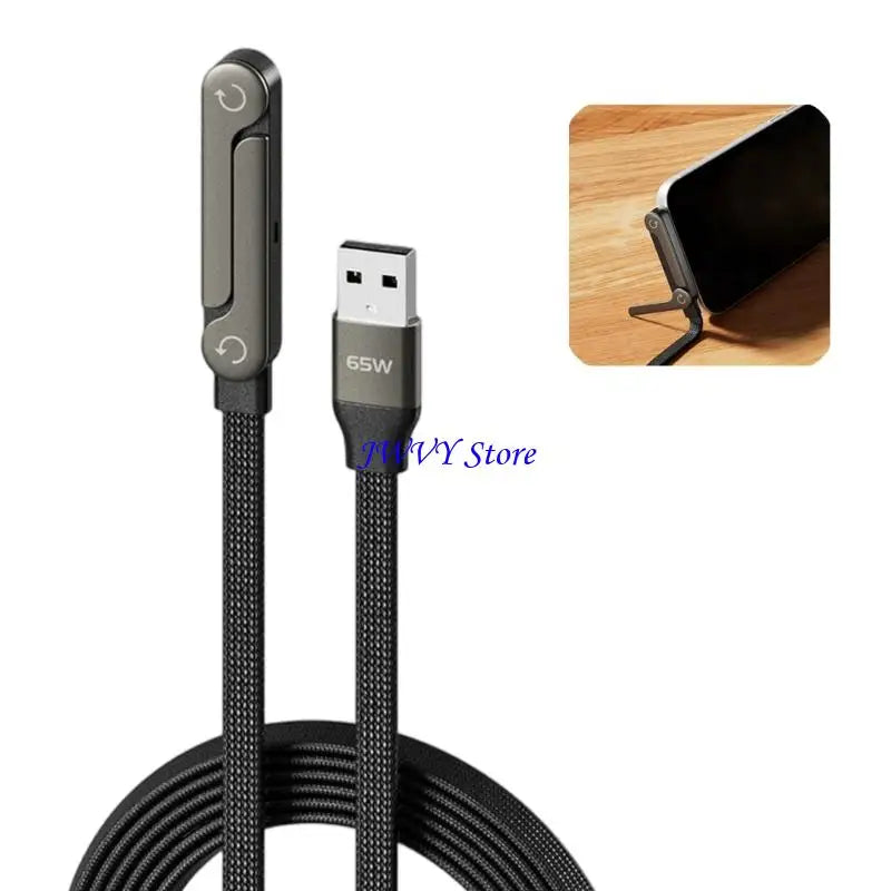 573A Phone Stand Chargers Cable 240W/65W Type C/USB Cable Highly power Output For Desk