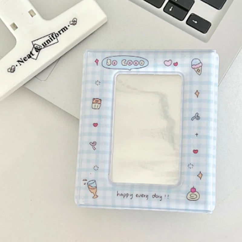 Korean Ins Style Cartoon One-Grid Card Album Envelope-Inspired Photocard Binder for Kpop Idol Collectors