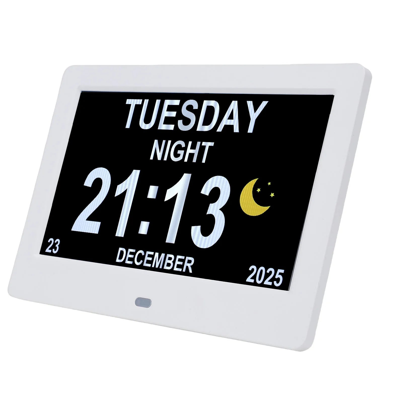 Digital Calendar Clock 7in Large Display Date Time with Reminders Day Night Dimmable Key Remote Control Digital Calendar Clock