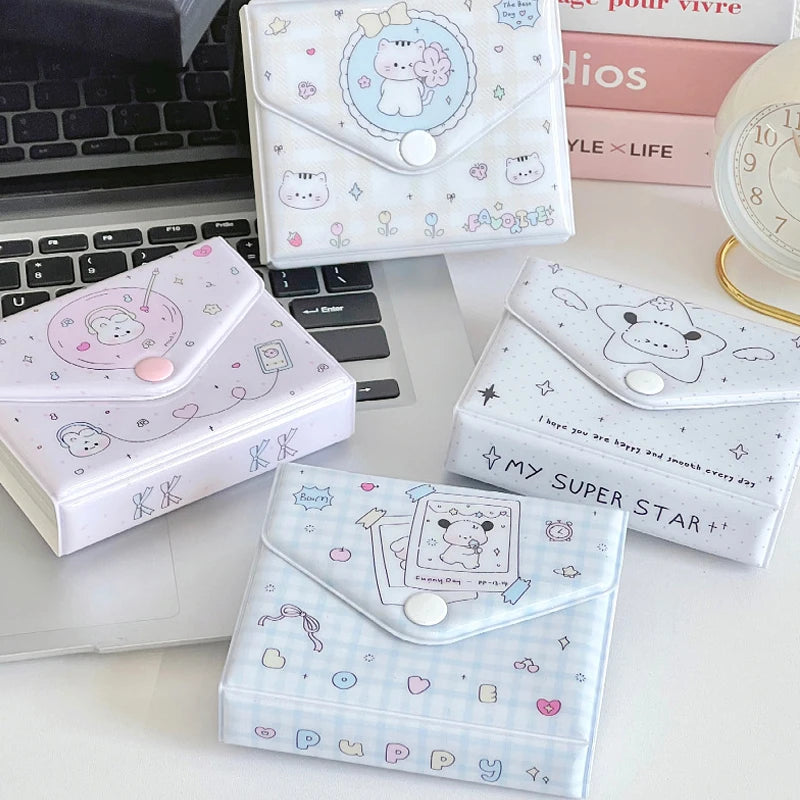 Korean Ins Style Cartoon One-Grid Card Album Envelope-Inspired Photocard Binder for Kpop Idol Collectors