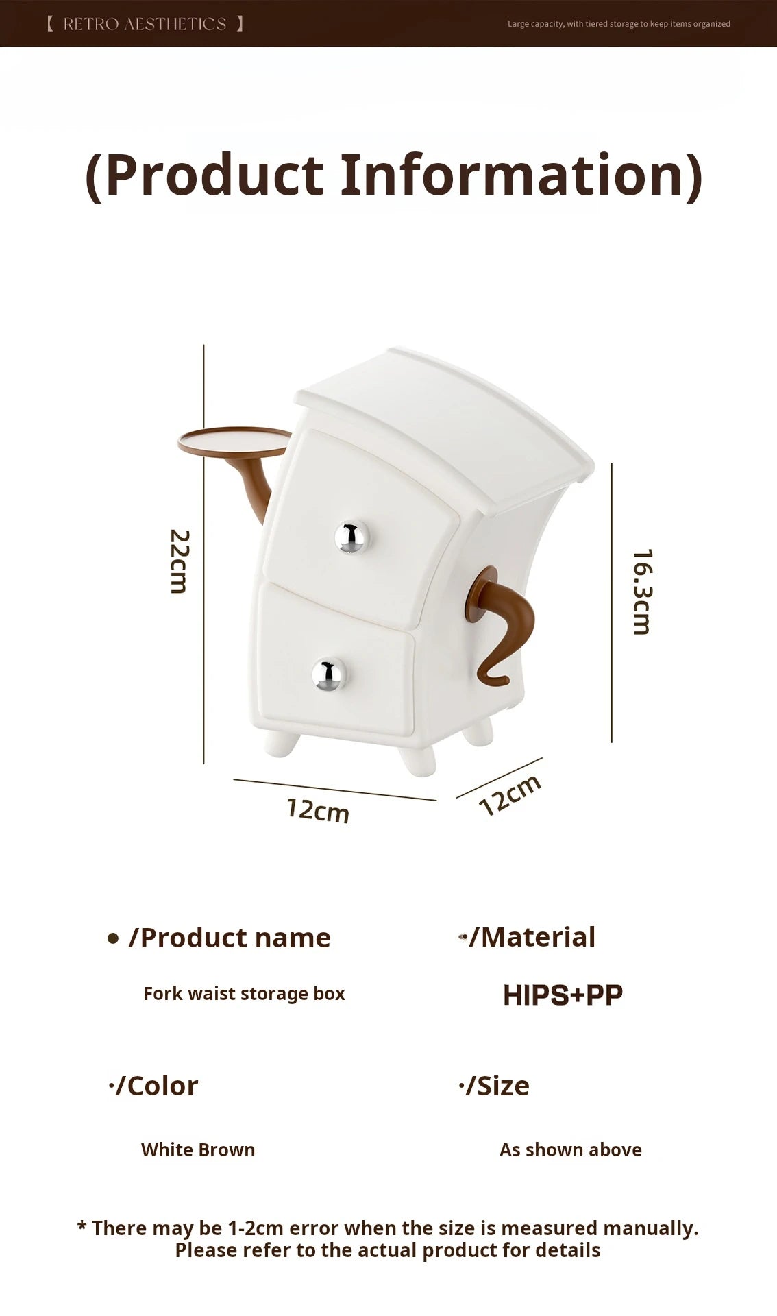Desktop Storage Box: Playfully Bent Design Creative, Adorable, and Sophisticated Stationery Cute Decorative Home Accent