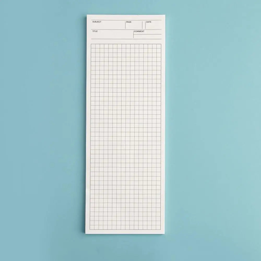 Simple Non-sticky Long Notepad 50 Sheets Stationery Memo Pad Note Paper Gift