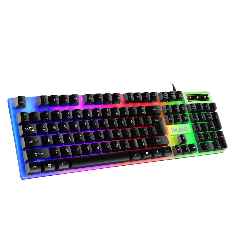 104 key Backlit Mechanical Keyboard Wired Gaming Keyboard Waterproof Luminous Keyboard for Gamer PC Laptop Office