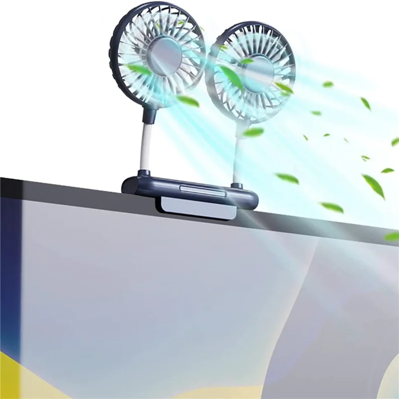 -A94Z Small Desk Fan USB Powered Mini Fan For Office Laptopsm,3 Speeds Desktop Table Cooling Fan With Adjustable Clamp