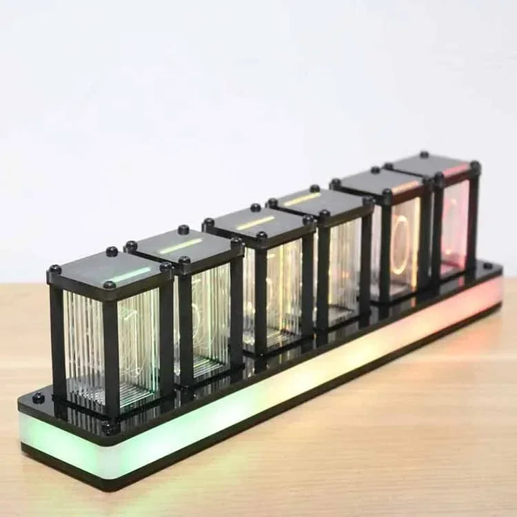 Table Clock Diy Kit Led RGB Digital Classic Luxury Desk Clock Creative Luxury Office Desktop Tabletop Watch Home and Decoration