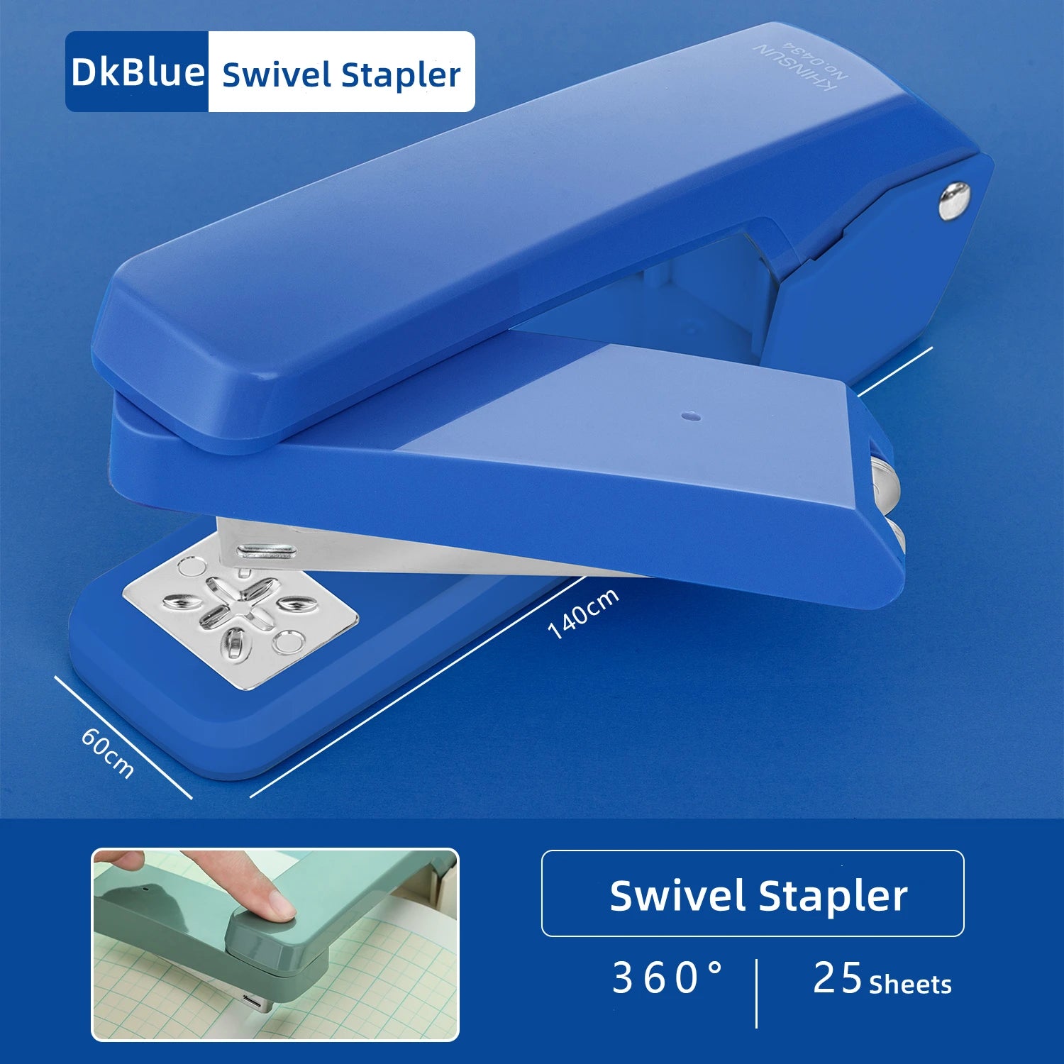 24/6 Staples Durable Stapler Swivel Stapler Manual Office Paper Binding Tool Stapling Machine