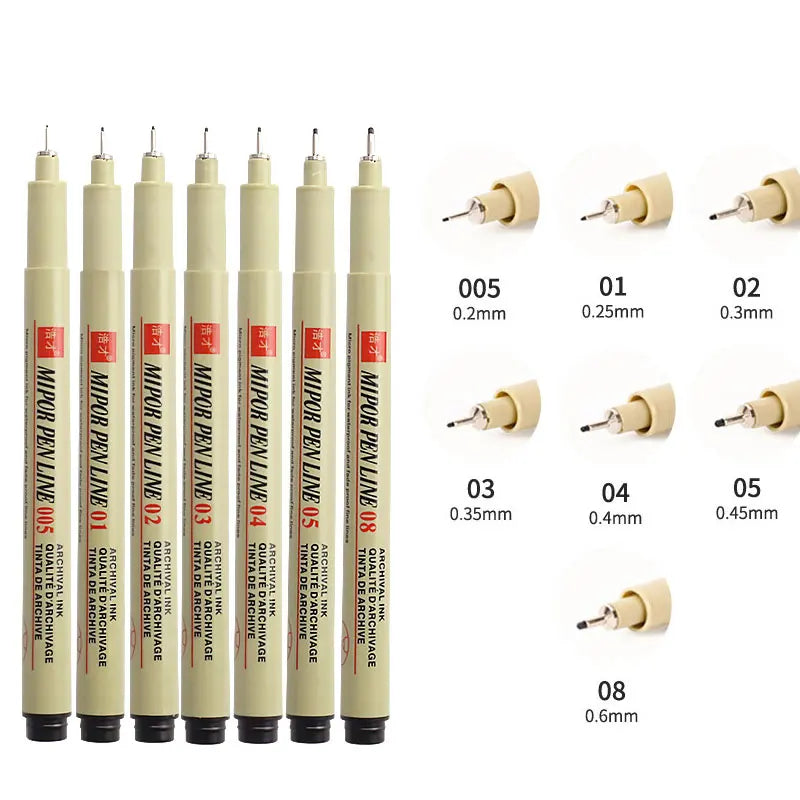 Manga Markers Needle Pen Art Hand-painted Hook Line Pen Sketch Pens Stationery Set Art Supplies School Supplies Art Sakura Pen