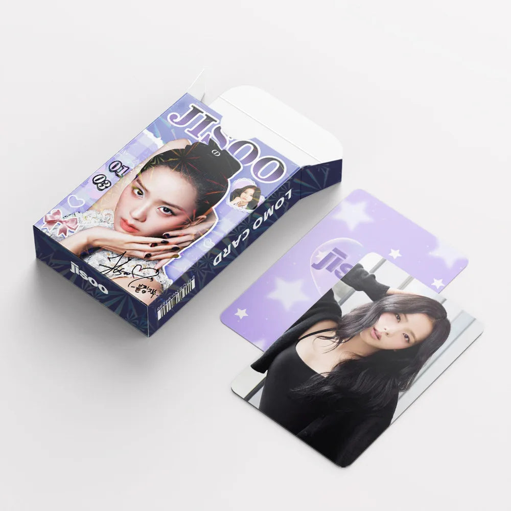 80-page K-pop girl group photobook with lyrics, magazine photo collection, 92 photo cards, celebrity LOMO cards, gift