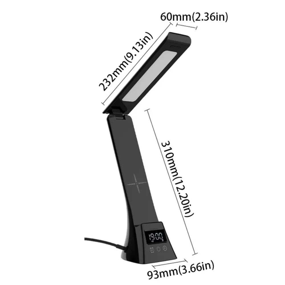 Dimmable Multifunctional Desk Lamp Folding Design Rechargeable Wireless Charging Desk Lamp Modern Style Multi Functional