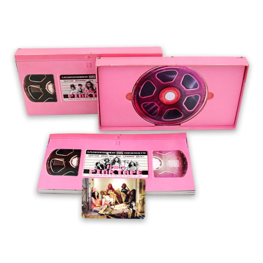 Pink Tape Korean Version Album CD Disc + Photo Lyric Book + Photocard K-Pop Merchandise for Fans Collecting & Listening