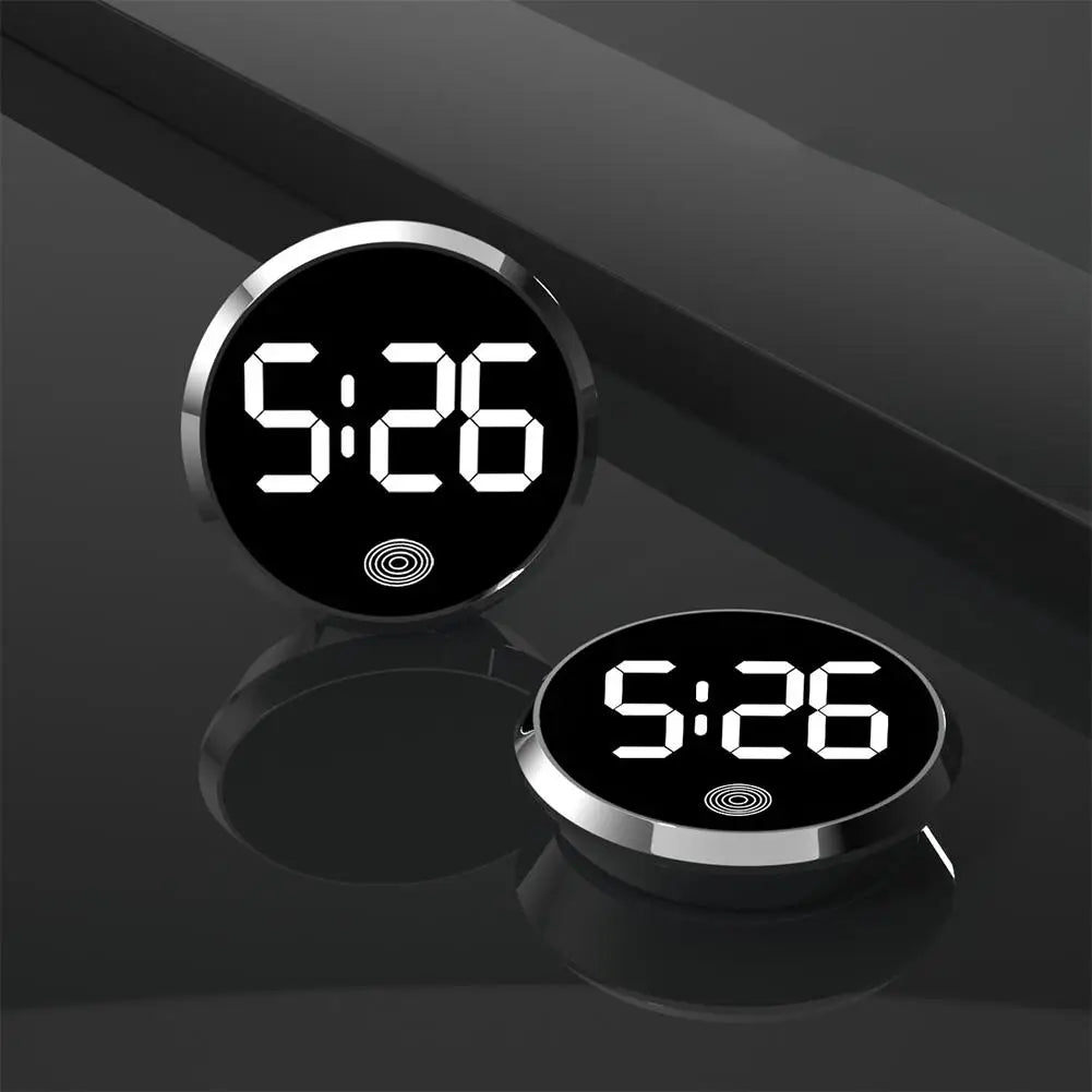 LED Car Clock Luminous Automobiles Internal Stick-On Mini Digital Clocks Auto Ornament Car Accessories